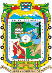 Vector clipart: Puebla (state in Mexico), coat of arms