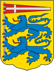 Sonderjyllands (amt in Denmark), coat of arms (1980) - vector image