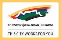 Vector clipart: Cape Town (South Africa), flag (2004)