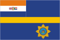 Vector clipart: South African Police (SAP), flag (1983)