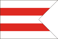 Dolný Kubín (Slovakia), flag - vector image