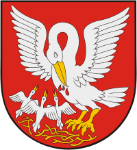 Ганушовце-над-Топлёу (Словакия), герб - векторное изображение