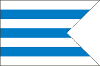 Nemsova (Slovakia), flag - vector image