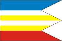Sliace (Slovakia), flag - vector image