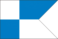 Trenčianske Teplice (Slovakia), flag - vector image
