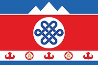 Shebalino rayon (Altai Republic), flag - vector image