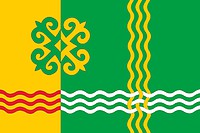 Шелковской район (Чечня), флаг (#2) - векторное изображение