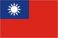 Taiwan, flag - vector image