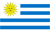 Уругвай, флаг - векторное изображение