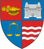 Mures (judet in Romania), coat of arms - vector image