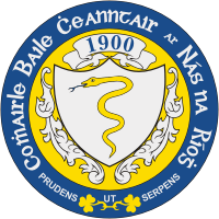 Naas (Ireland), seal (coat of arms) - vector image