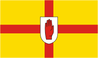 Ulster (historical province in Ireland), flag - vector image