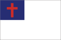 Christentum, Flagge der Protestanten - Vektorgrafik