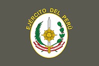 Peruvian Army, flag - vector image