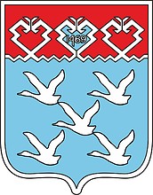 Cheboksary (Chuvashia), small coat of arms (1969) - vector image