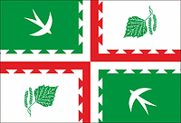 Khirposi (Chuvashia), flag - vector image