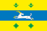 Kozlovka (Chuvashia), flag - vector image