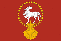 Mozharki (Chuvashia), flag - vector image