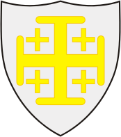 Jerusalem Kingdom, coat of arms (12nd-13rd century) - vector image