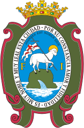 San Juan (Puerto Rico), coat of arms (18 century) - vector image