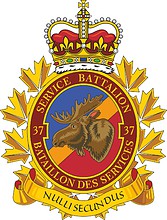 Vector clipart: Canadian Forces 37th Service Battalion, badge