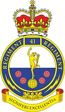 Canadian Forces 41st Signal Regiment, badge - векторное изображение