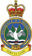 Vector clipart: Canadian Forces 35th Signal Regiment, badge