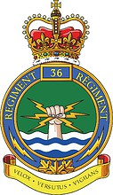 Векторный клипарт: Canadian Forces 36th Signal Regiment, badge