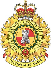 Vector clipart: Canadian Forces 4th Canadian Division Support Group, badge