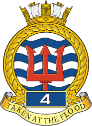 ВМС Канады, эмблема 4-й военно-морской операционной группы - векторное изображение