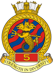 Canadian Navy 5th Maritime Operations Group, badge (insignia)