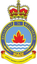 Canadian Forces 76th Communication Regiment, эмблема - векторное изображение