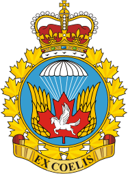 Canadian Parachute Centre, former badge (insignia) - vector image