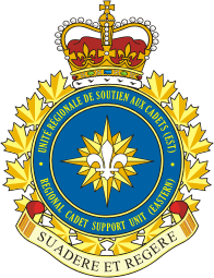 ВС Канады, эмблема Восточного регионального кадетского подразделения обеспечения - векторное изображение