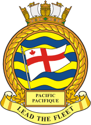 Canadian Fleet Pacific (CANFLTPAC), badge (insignia) - vector image