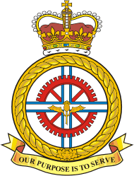 Военно-морские силы Канады, эмблема подразделения по ремонту и поддержке кораблей Кейп-Скотт - векторное изображение