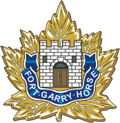 Vector clipart: Canadian Forces The Fort Garry Horse, regimental badge (insignia)
