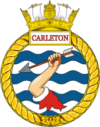 Canadian Naval Reserve HMCS Carleton, badge (crest)