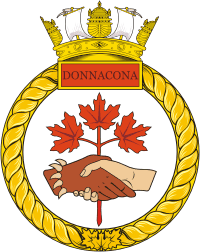 Военно-морской резерв Канады, эмблема учебно-тренировочной части «Доннаконна» - векторное изображение