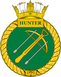 Canadian Naval Reserve HMCS Hunter, badge (crest)