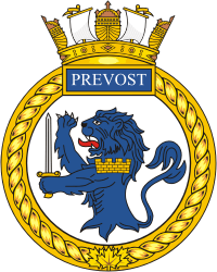 Canadian Naval Reserve HMCS Prevost, badge (crest)