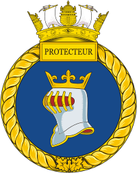 Canadian Navy HMCS Protecteur (AOR 509), replenishment oiler ship badge (crest)
