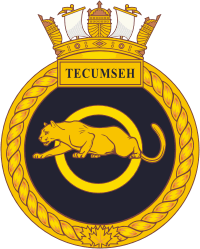 Canadian Naval Reserve HMCS Tecumseh (Canada), badge (crest)