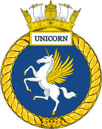 Canadian Naval Reserve HMCS Unicorn, badge (crest)