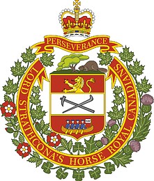 Кавалерийский полк лорда Стратконы (Королевские канадцы), эмблема