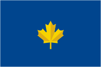 Canadian Navy, semi-official Commodore flag - vector image