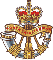 Vector clipart: Canadian Forces The North Saskatchewan Regiment (N Sask R), regimental badge (insignia)