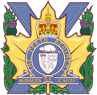 Vector clipart: Canadian Forces The Perth Regiment, regimental badge (insignia)