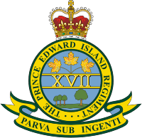 Canadian Forces The Prince Edward Island Regiment, regimental badge (insignia) - vector image