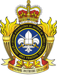 Canadian Land Force Quebec Area Training Centre, badge (insignia) - vector image